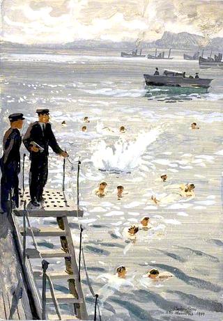 毛里求斯号：1944年7月，洗澡