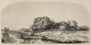 An Arched Landscape with a Flock of Sheep