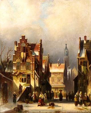 Street Scene in Winter