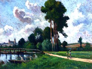 Auxerre, Landscape by the River