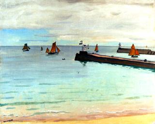 Entrance to the Harbor at Sables d'Olonne