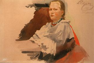 Girl in a Russian Costume