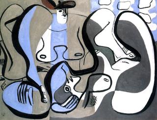Two Figures in Grey