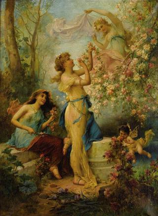 Venus with Putti and Attendants