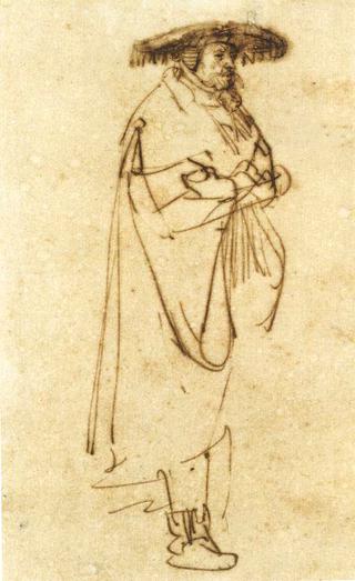 Man with Wide-Brimmed Hat