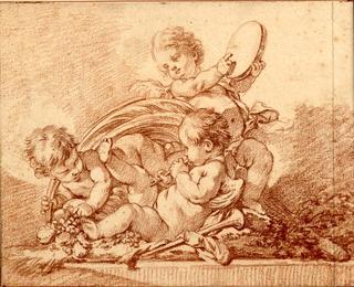 Three Putti Making Music