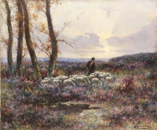 Shepherd in a Field
