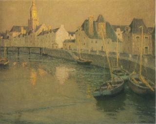 Port Croisic in full moon