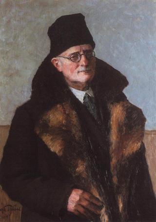 Self-Portrait in Fur Coat