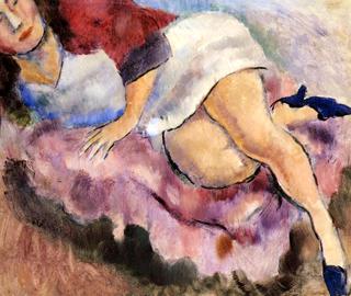 Young Girl Reclining