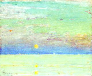 Moonrise at Sunset