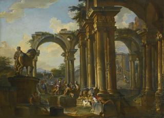 Architectural Capriccio with Figures