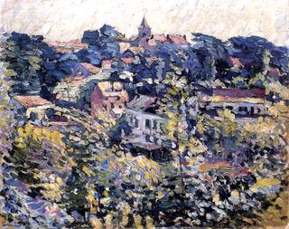Hilly Landscape with Houses
