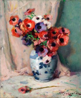 Anemones in a vase