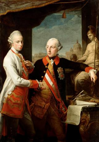 Portrait of Emperor Joseph II with Grand Duke Pietro Leopoldo of Tuscany