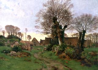 Entrance to an Old Breton Farm, Finistère