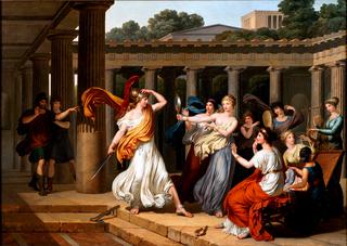 Odysseus recognises Achilles amongst the daughters of Lycomedes