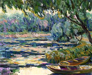 Fisherman on the Banks of the Canal