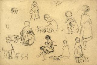Etude d'enfants jouant
