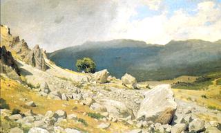 View near Gurzuf (etude)
