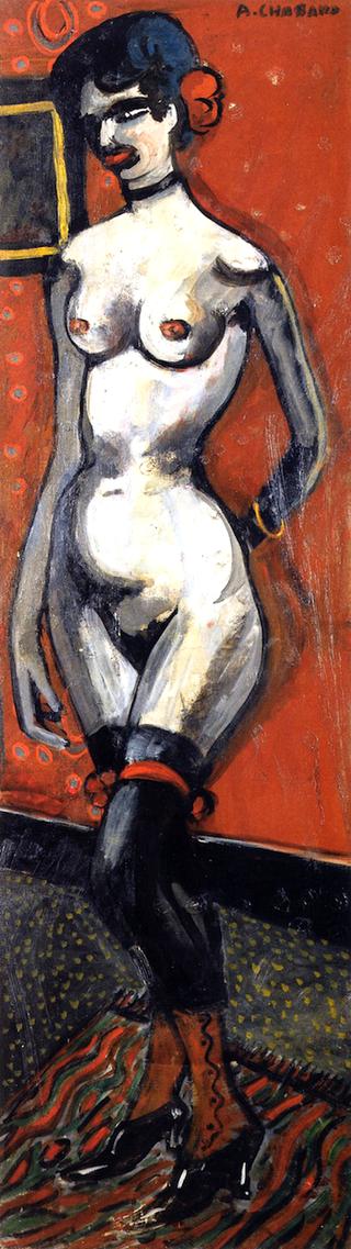 Nude with Boots
