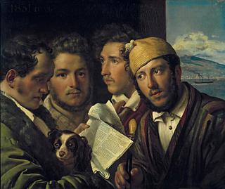 Newspaper Readers in Naples