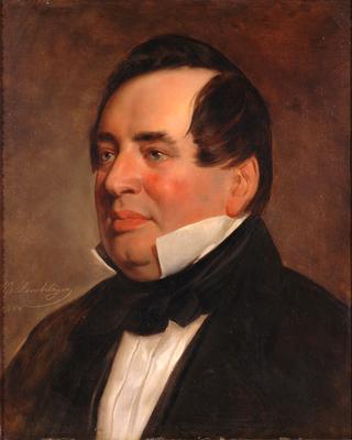 Portrait of the Danish poet Adam Gottlob Oehlenschlaeger