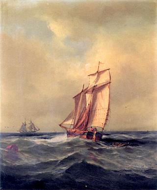 Sailboat in Choppy Seas