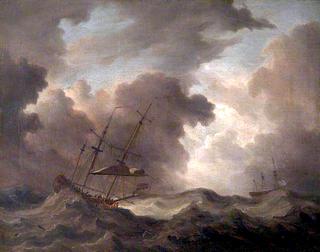 A British Schooner in a Storm