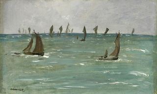 Sailing Ships at Sea
