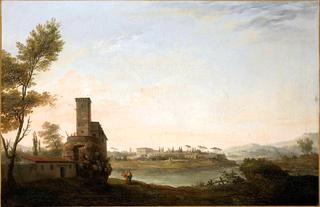 Italian Landscape, River Banks