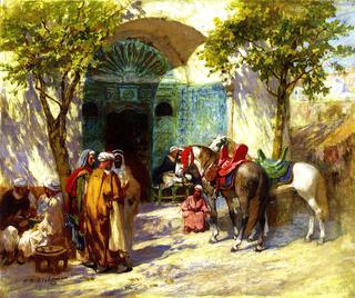 Outside the Mosque