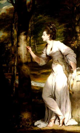Joanna Leigh, Mrs Richard Bennett Lloyd, Inscribing a Tree