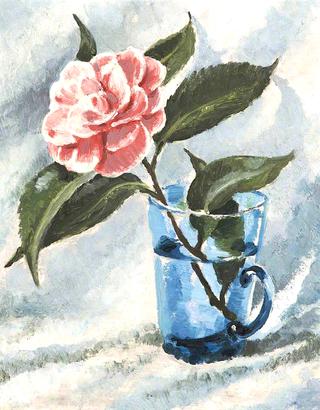 水壶里的花