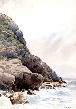 Surf and Cliffs, Conanicut, Rhode Island