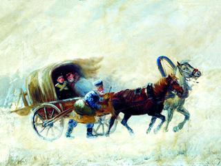 Soldiers in a Carriage