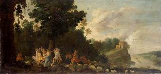 Landscape with Figures Dancing
