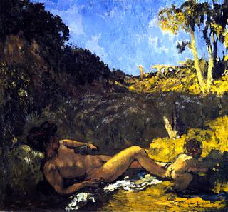 Nymph with Child at the Spring
