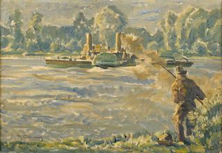 Landscape with Angler