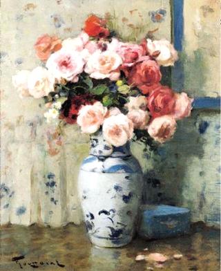 Pink Roses and a Blue Snuff Box