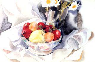 Fruit and Daisies