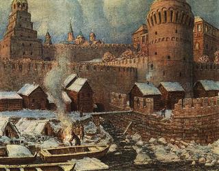 The Mouth of the Neglinnaya River in Old Moscow