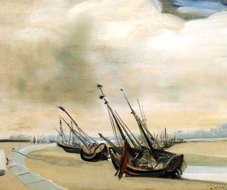 Gravelines, Boats at Low Tide