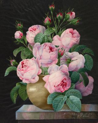 Pink Roses in a Vase
