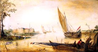 Summer Landscape near a Fort