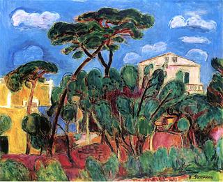 Houses among Pine Trees