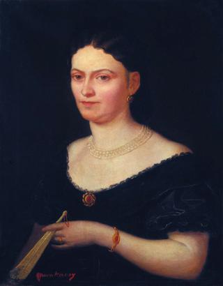 Portrait of Rozália Hacker, Mrs. János Egyenessy