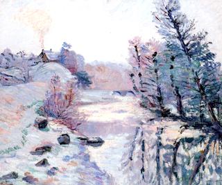 Frost, the Lock at Bouchardon, Crozant