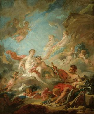 Venus in the Workshop of Vulcan (study)
