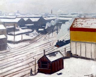 Gare Montparnasse in the Snow